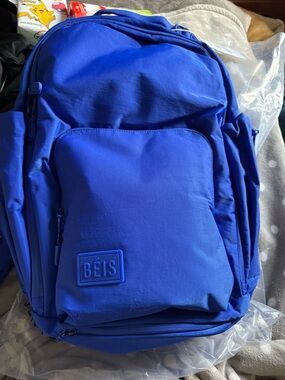 BEIS Cobalt Blue Travel Backpack